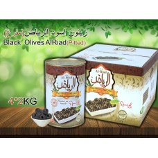 Black Olives Pitted AlRiad  2KG